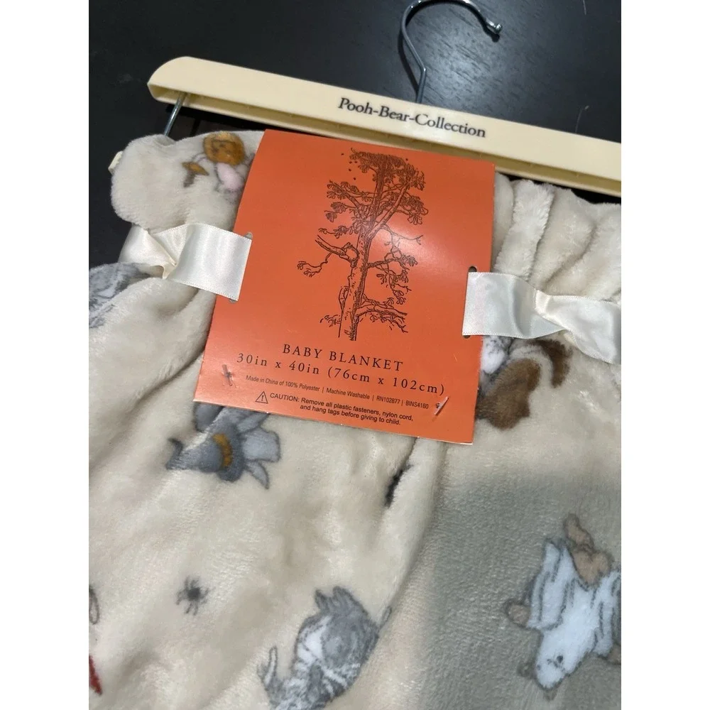 Classic Disney Winnie The Pooh Halloween Baby Blanket Eeyore Piglet Costumes NEW